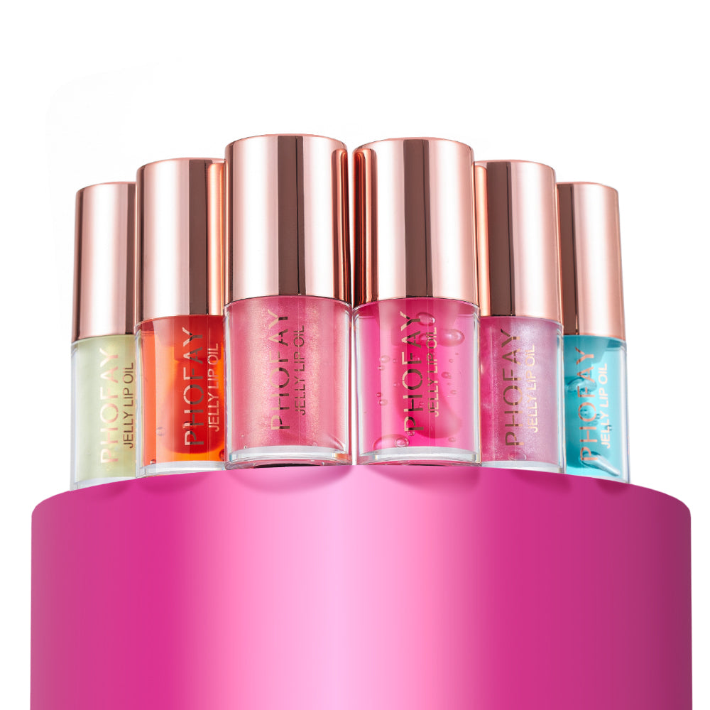 PHOFAY Jelly Lip Oil – Ultra Moisturizing Hydrating Lip Gloss, Non-Sticky Nourishing Lip Care Gloss for Women
