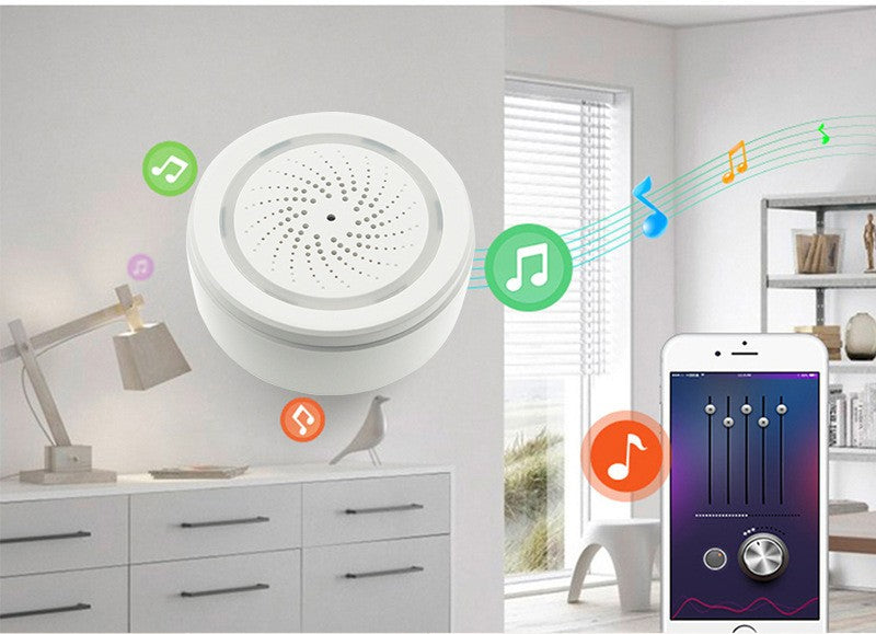 Alarm & Sensor WiFi Smart Wireless Sound and Light Alarm for Home Security