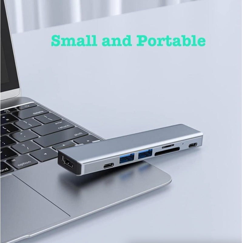 USB Flash Drives Multiport USB-C Hub 5-in-1 / 7-in-1 4K HDMI Adapter for MacBook Pro & Air