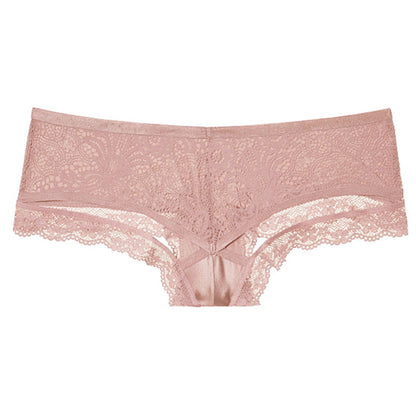 Sexy Lace Trim Panties for Women – Lightweight Silk-Feel Briefs