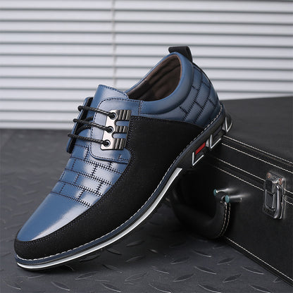 Men's Casual Leather Shoes | British Style Microfiber Low Top | Casual Shoes