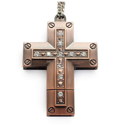 USB Flash Drives Metal Cross USB Flash Drive 32GB USB 2.0 Memory Stick