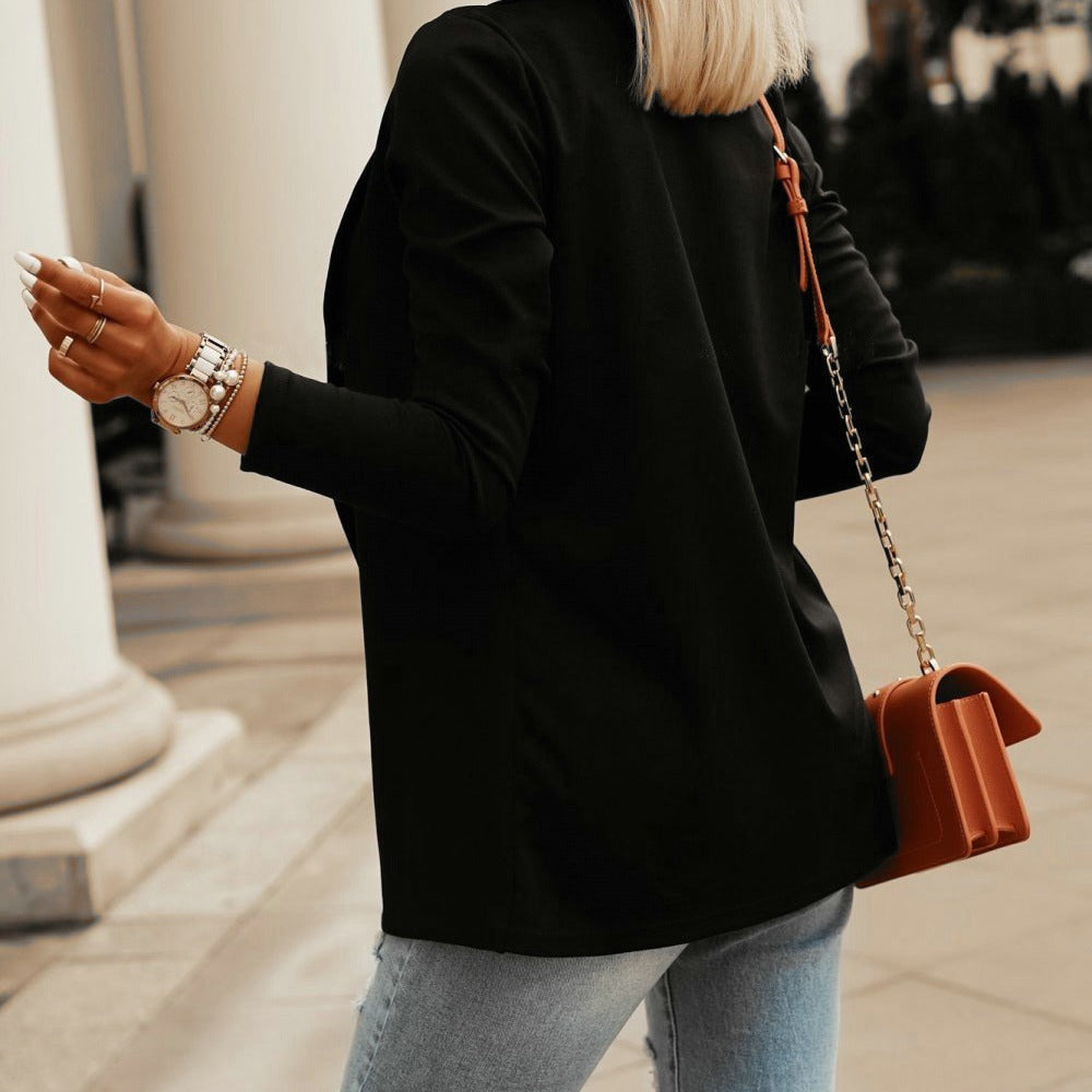 Women’s Slim Fit Business Blazer – Long Sleeve Smart Casual Jacket