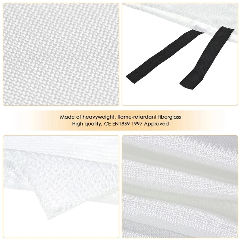 Fire Protection Glass Fibre Fire Fighting Blanket for Home Kitchen Safety
