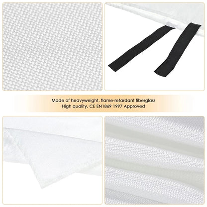 Fire Protection Glass Fibre Fire Fighting Blanket for Home Kitchen Safety