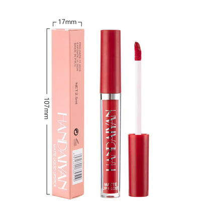 HANDAIYAN Matte Liquid Lipstick – Non-Stick Cup Long Lasting Lip Gloss, Waterproof Non-Fading Lip Colour for Women