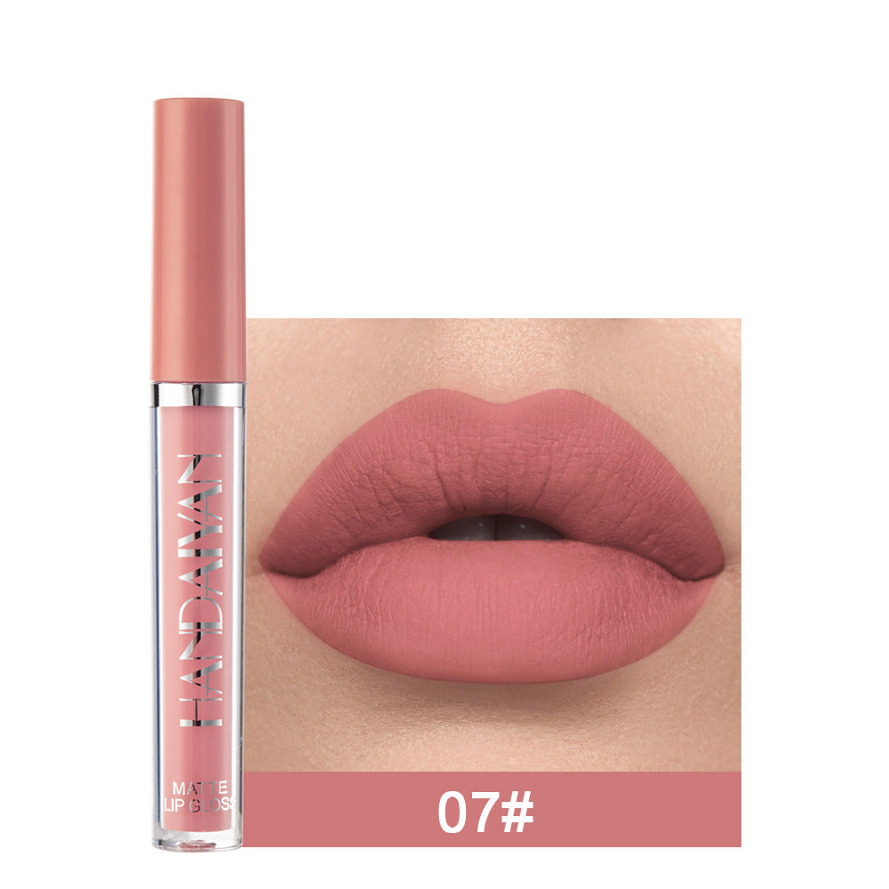 HANDAIYAN Matte Liquid Lipstick – Non-Stick Cup Long Lasting Lip Gloss, Waterproof Non-Fading Lip Colour for Women