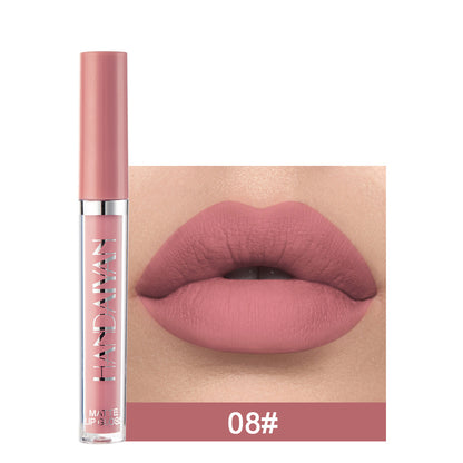 HANDAIYAN Matte Liquid Lipstick – Non-Stick Cup Long Lasting Lip Gloss, Waterproof Non-Fading Lip Colour for Women