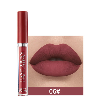 HANDAIYAN Matte Liquid Lipstick – Non-Stick Cup Long Lasting Lip Gloss, Waterproof Non-Fading Lip Colour for Women