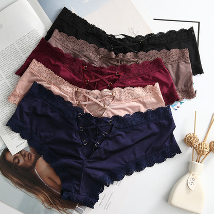 Ice Silk Lace Panties for Women – Breathable Sexy Comfort Underwear