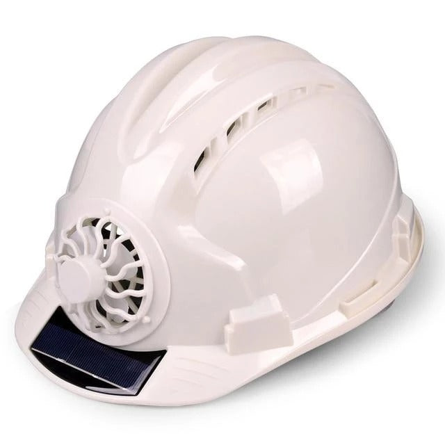 Workplace Safety Supplies Solar Ventilated Sun Protection Helmet for Construction Workers