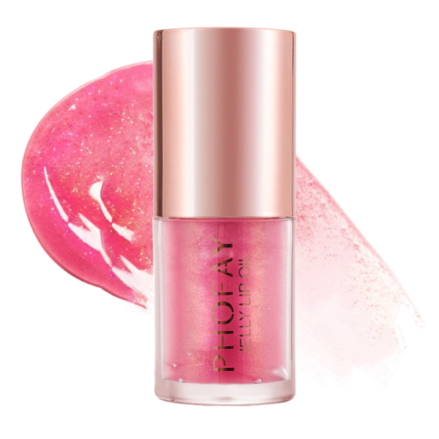 PHOFAY Jelly Lip Oil – Ultra Moisturizing Hydrating Lip Gloss, Non-Sticky Nourishing Lip Care Gloss for Women