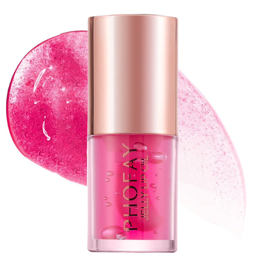 PHOFAY Jelly Lip Oil – Ultra Moisturizing Hydrating Lip Gloss, Non-Sticky Nourishing Lip Care Gloss for Women