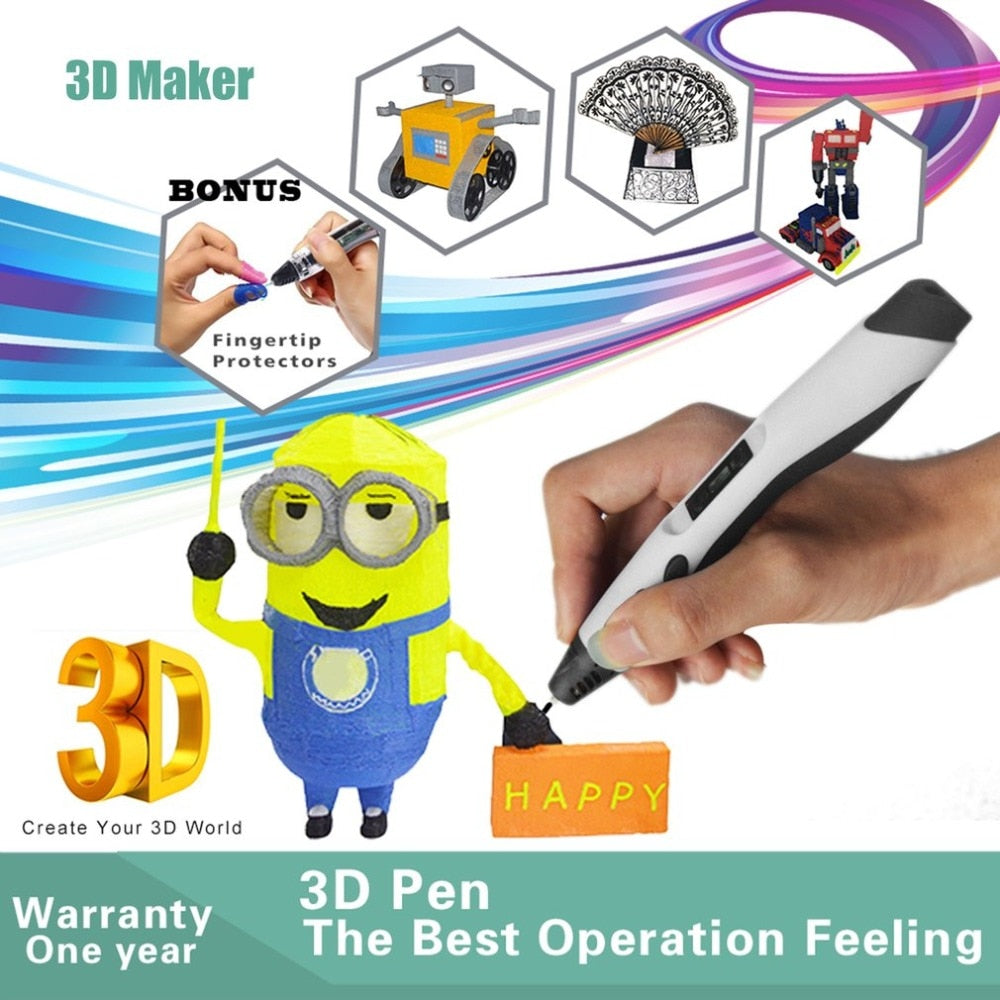 3D Pens 3D Painting & Graffiti Pen Creative Drawing Tool for Kids & Adults