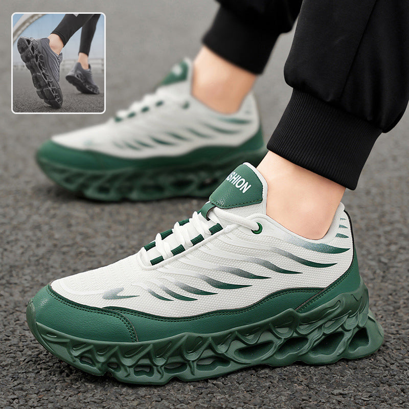 Men’s Breathable Mesh Trainers – Thick Sole Casual Running Sneakers | Lightweight Summer Sports Shoes UK