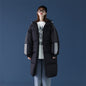 Woman Trench Over The Knee Long Hooded Puffer Jacket – Winter Office & Casual Coat