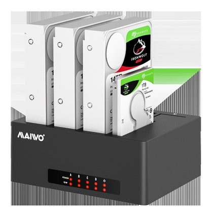 HDD Enclosures Dual Disk SATA Hard Drive Dock Cloner 2.5 & 3.5 Inch Offline Copy Station