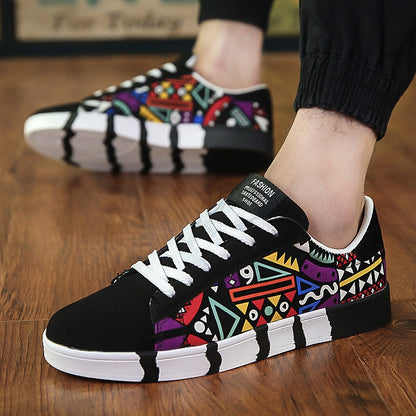 Men’s Suede Stitch Casual Trainers – Lightweight Lace-Up Everyday Shoes with Rubber Sole