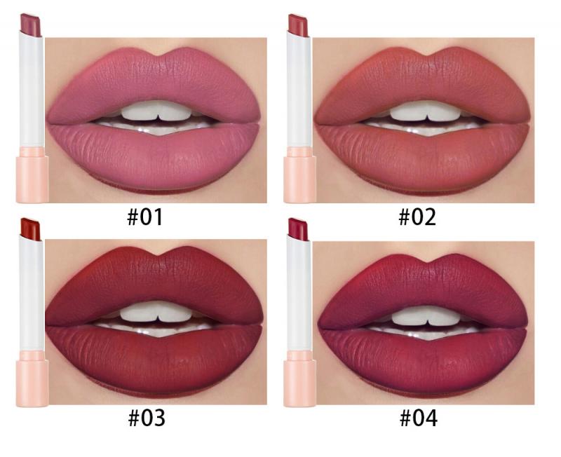 4Pcs Matte Mist Lipstick Set – Long Lasting Velvet Matte Lip Colour, Lightweight Hydrating Lipstick Makeup for Women