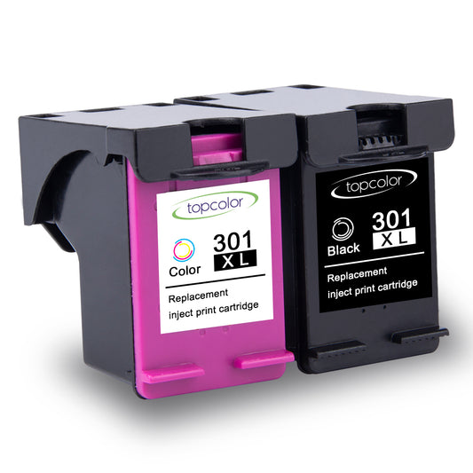 Printer Supplies Topcolor 301XL Replacement Ink Cartridges for HP DeskJet – Black & Colour