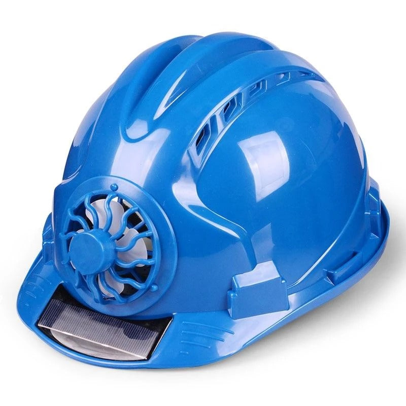 Workplace Safety Supplies Solar Ventilated Sun Protection Helmet for Construction Workers
