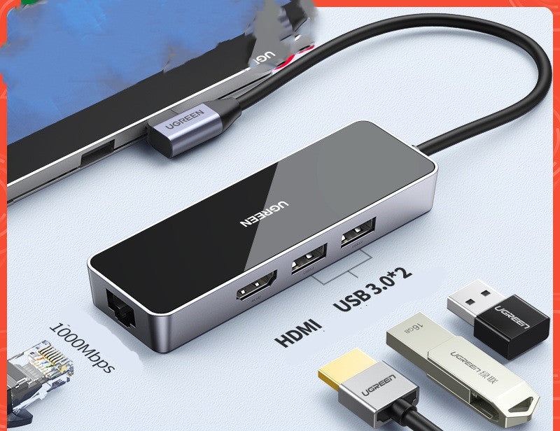 Cm350 Multi-Function Network Adapter 4-in-1 HDMI + Gigabit Ethernet + 2× USB 3.0 | Networking Tools | Branch Extender Converter