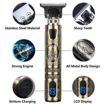 USB Electric Hair Clippers Rechargeable Shaver Beard Trimmer Professional Men Hair Cutting Machine Beard Barber Hair Cut