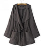 Women’s Hooded Waterproof Trench Coat – Lightweight Windbreaker Jacket