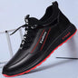 Street Style Men's Casual Shoes | Microfiber Flat Heel Trainers | Casual Shoes