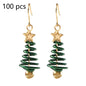 Christmas Tree Star Earrings – DIY Aluminium Alloy Festive Stud Earrings for Women