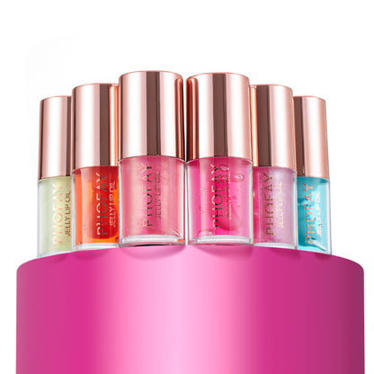 PHOFAY Jelly Lip Oil – Ultra Moisturizing Hydrating Lip Gloss, Non-Sticky Nourishing Lip Care Gloss for Women