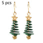 Christmas Tree Star Earrings – DIY Aluminium Alloy Festive Stud Earrings for Women