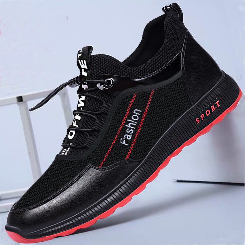 Street Style Men's Casual Shoes | Microfiber Flat Heel Trainers | Casual Shoes