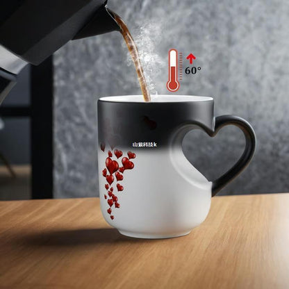 Heart-shaped Colorchanging Magic Ceramic Cup