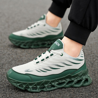 Men’s Breathable Mesh Trainers – Thick Sole Casual Running Sneakers | Lightweight Summer Sports Shoes UK