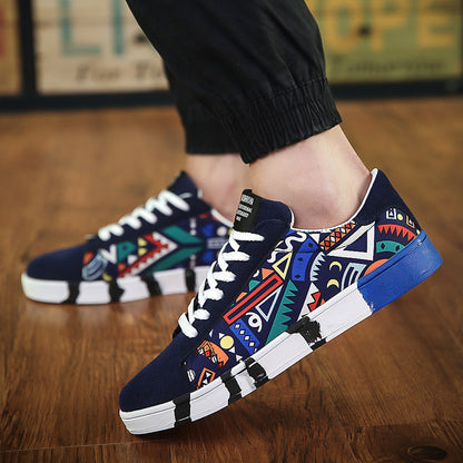 Men’s Suede Stitch Casual Trainers – Lightweight Lace-Up Everyday Shoes with Rubber Sole