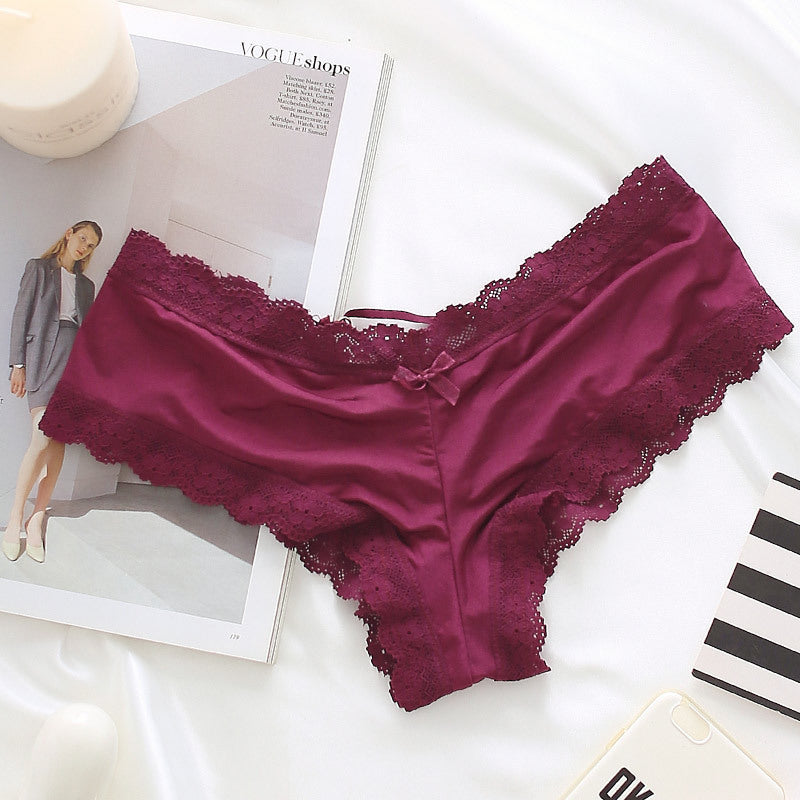 Ice Silk Lace Panties for Women – Breathable Sexy Comfort Underwear