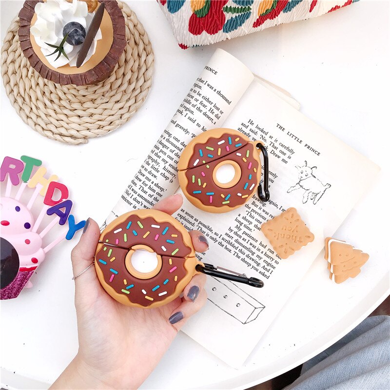 Donuts Silicone AirPods Pro Case | Compatible with Apple AirPods 1/2 | Digital Gear Bags