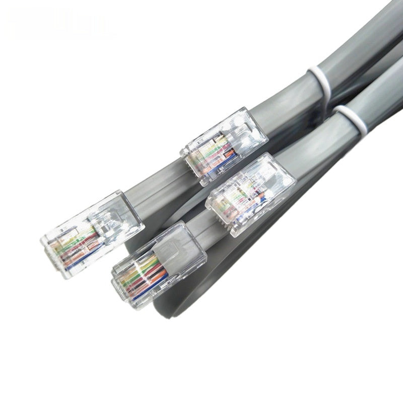 CAT6 RJ45 Network Cable 2m Silver Gray | Networking Tools | Computer Ethernet Jumper Cable