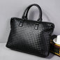 Men’s PU Leather Business Briefcase – Large Laptop Work Tote Bag
