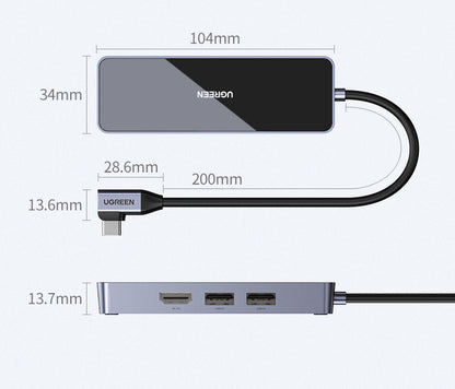 Cm350 Multi-Function Network Adapter 4-in-1 HDMI + Gigabit Ethernet + 2× USB 3.0 | Networking Tools | Branch Extender Converter