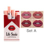 4Pcs Matte Mist Lipstick Set – Long Lasting Velvet Matte Lip Colour, Lightweight Hydrating Lipstick Makeup for Women