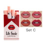 4Pcs Matte Mist Lipstick Set – Long Lasting Velvet Matte Lip Colour, Lightweight Hydrating Lipstick Makeup for Women