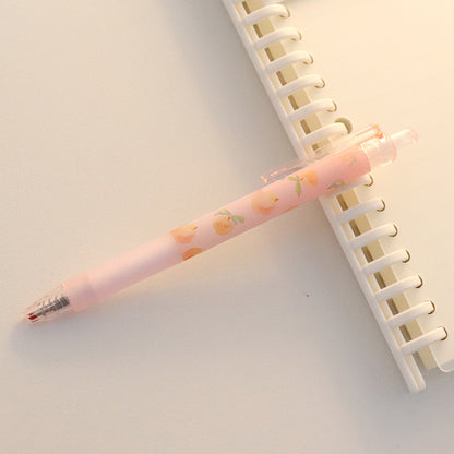 3D Pens Cute Peach Press Gel Pen Korean Kawaii Office & Stationery Writing Pen