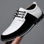 Men's Casual Leather Shoes | British Style Microfiber Low Top | Casual Shoes