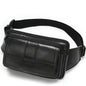 Genuine Cowhide Leather Men’s Waist Bag – Retro Crossbody Hip Bag