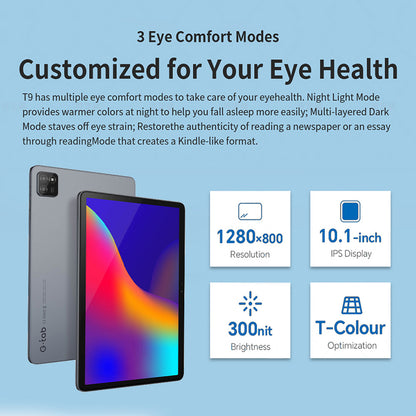 Laptops G-Tab T9 10.1 Inch Android 14 Tablet 3GB RAM 64GB ROM UK