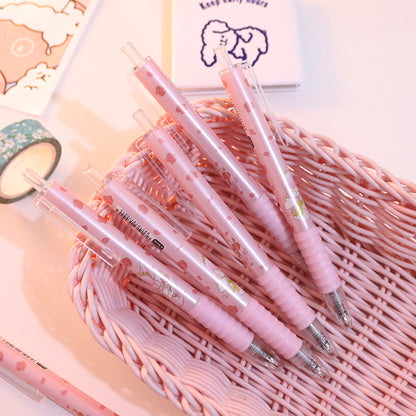 3D Pens Cute Peach Press Gel Pen Korean Kawaii Office & Stationery Writing Pen