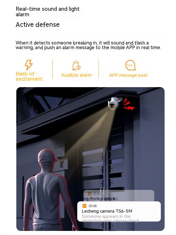 5MP Outdoor Surveillance Camera Night Vision Security Door Intercom Camera