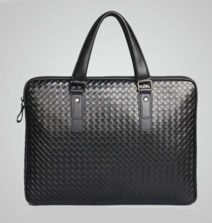 Men’s PU Leather Business Briefcase – Large Laptop Work Tote Bag